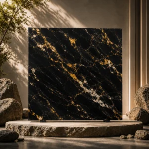 Black and Gold Marble