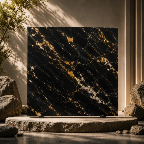 Black and Gold Marble